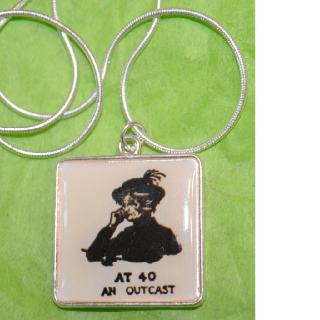 At 40 An Outcast Pendant Retro Pendant With 925 Silver Necklace 2167 26$